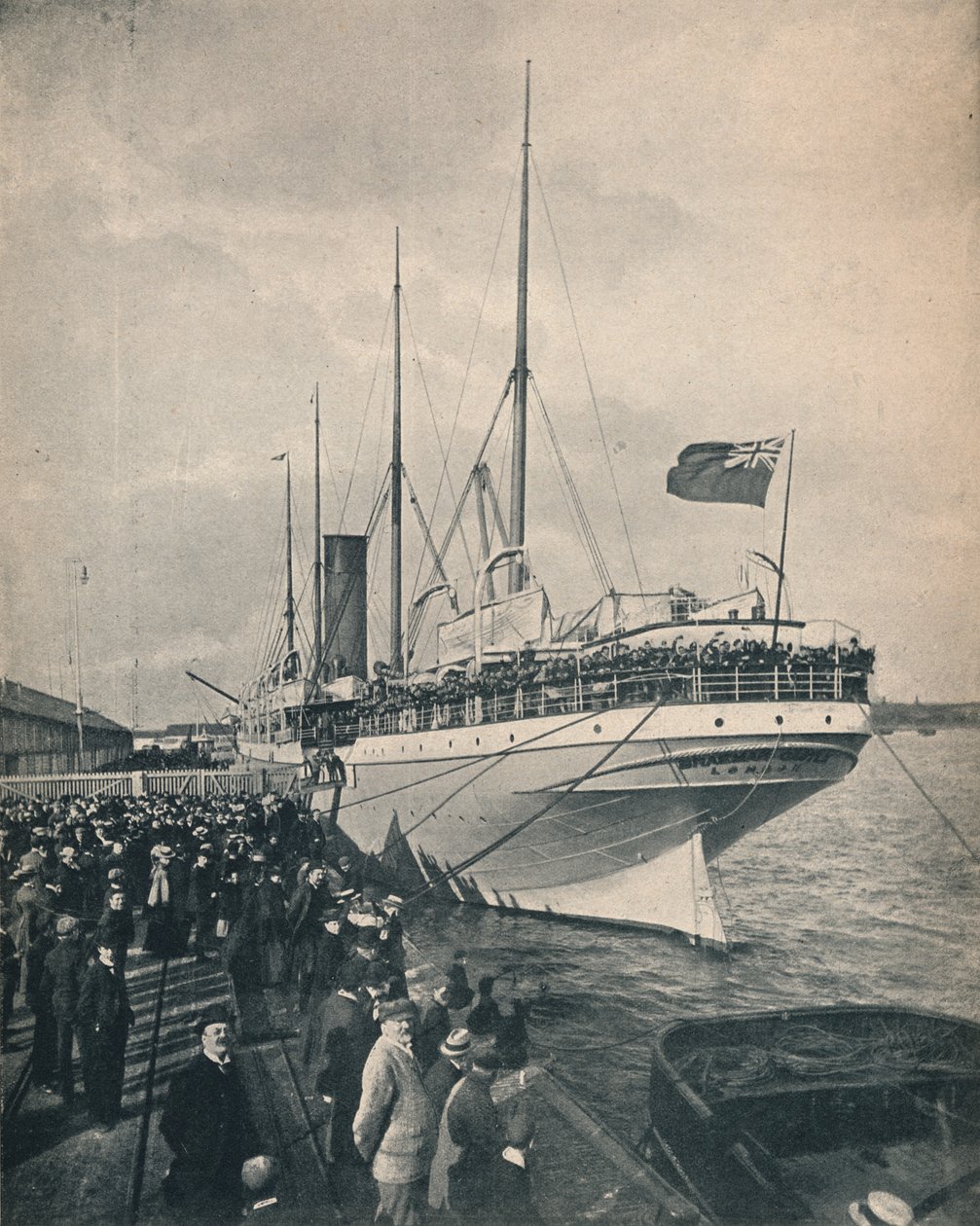 布雷马城堡（Braermar Castle）开到海角（Cape），随军，大约c1900年。 作者 不明