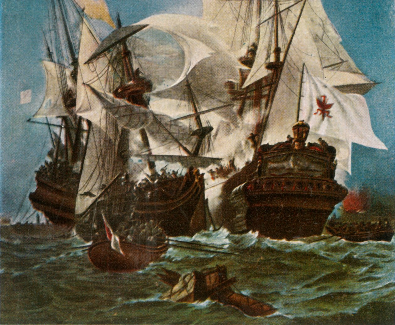 1680年，勃兰登堡海军舰队，1936年。1680年，勃兰登堡舰队。 作者 不明
