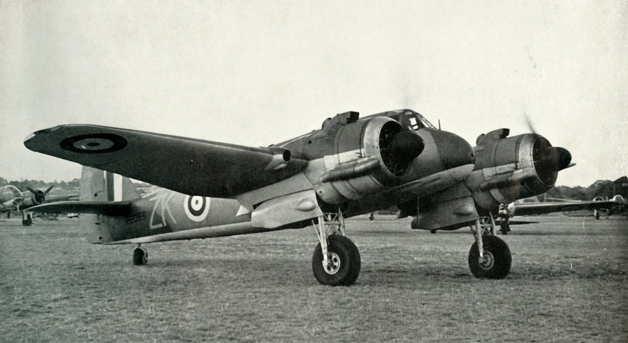 1941年，布里斯托（Bristol Beaufighter）。 作者 不明