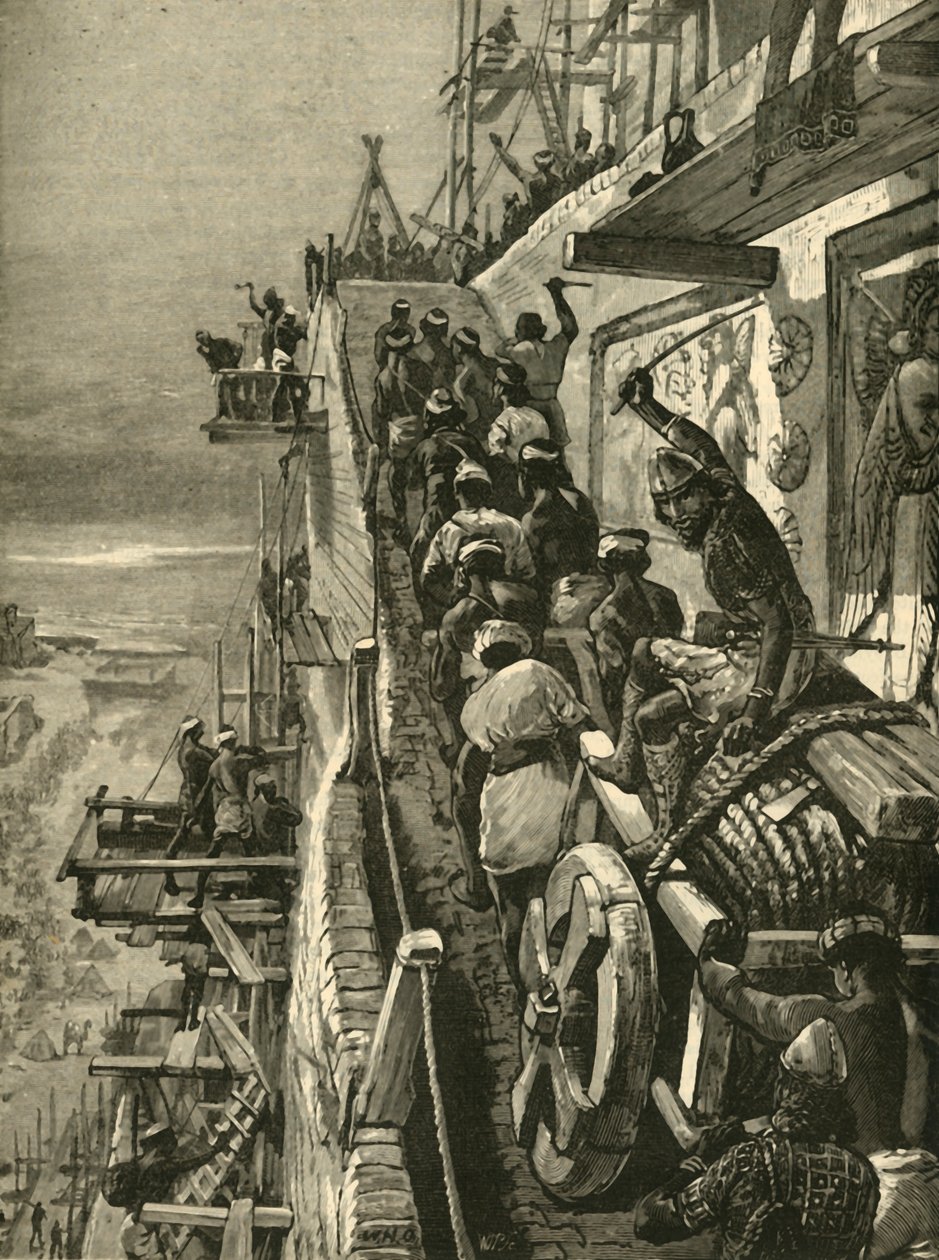 巴别塔建筑，1890年。 作者 不明