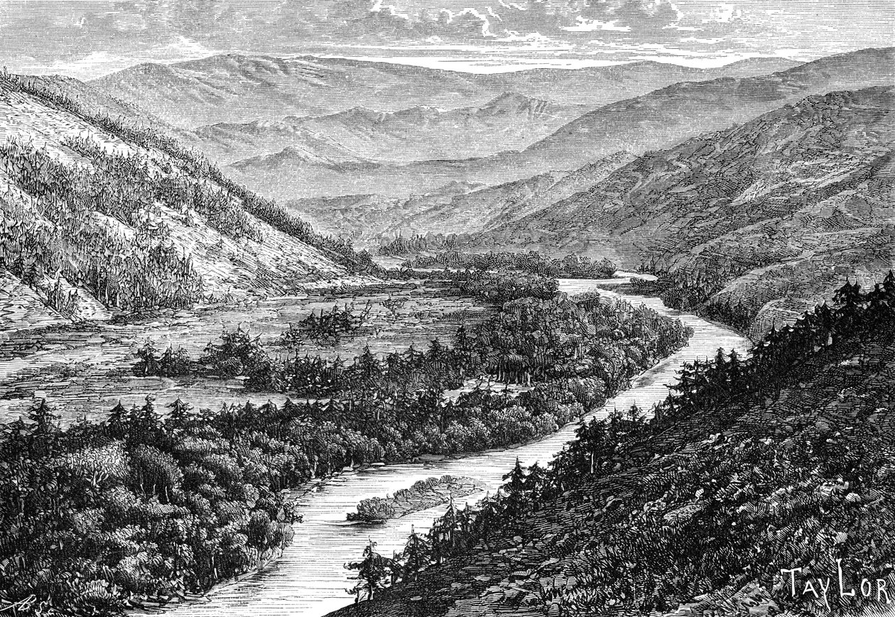 1895年，阿尔泰山脉的布赫塔玛山谷 作者 不明