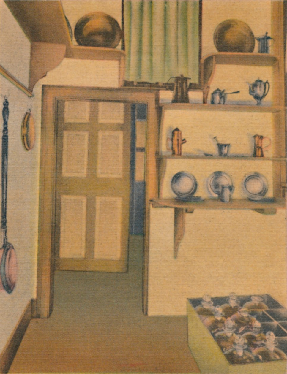 管家厨房，1946年 作者 不明
