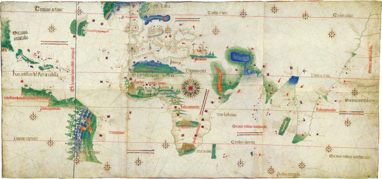 Cantino平流层，1502年 作者 不明