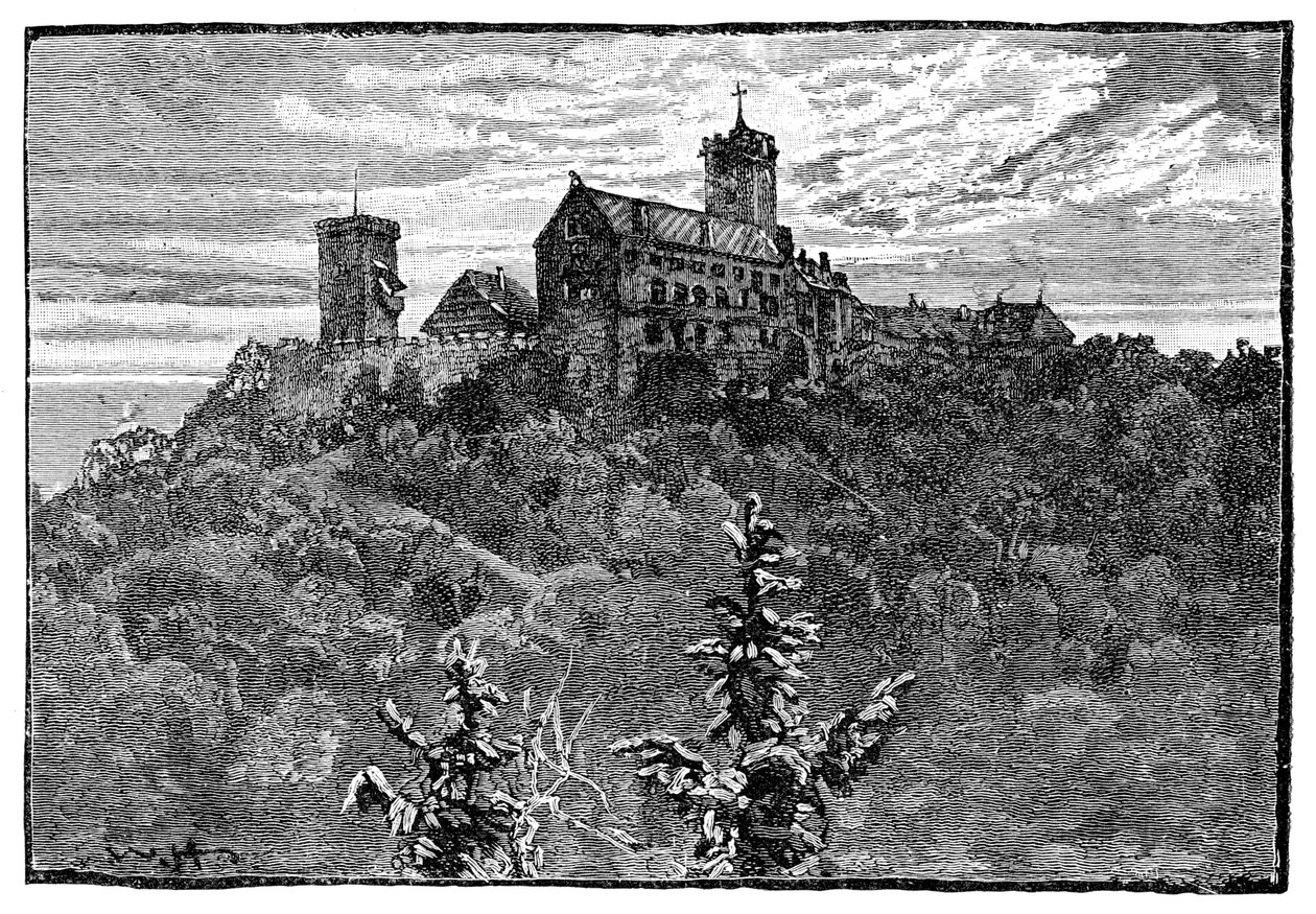 瓦尔特堡城堡，1900年 作者 不明