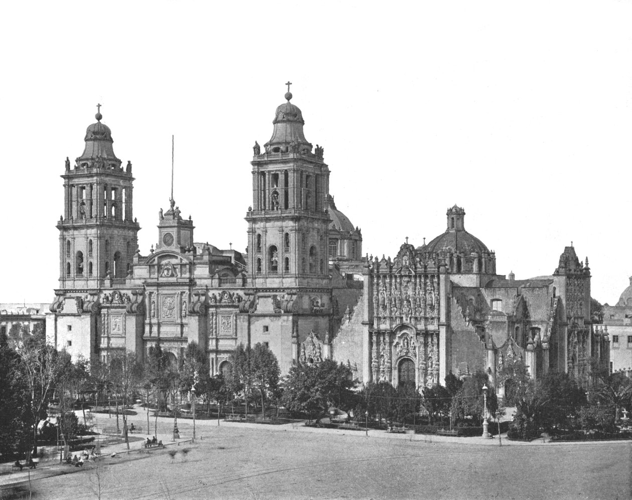 大教堂，墨西哥城，墨西哥，c1900年。 作者 不明