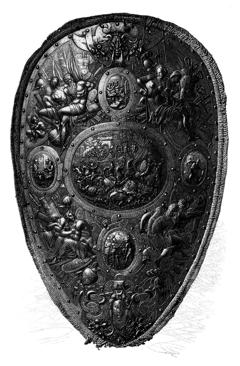 切利尼盾牌，1882年 作者 不明