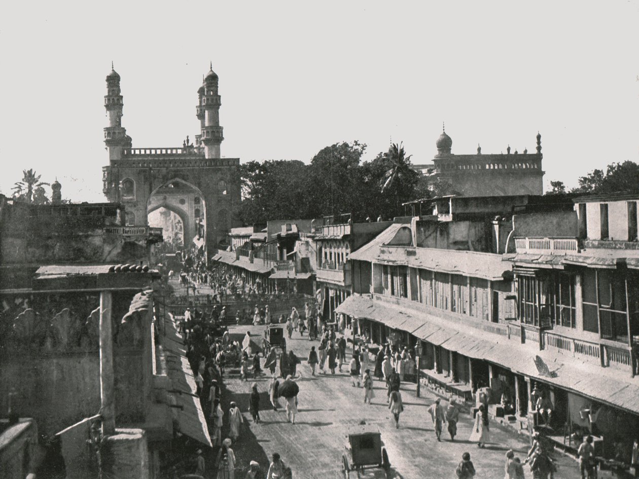 1895年，印度海得拉巴的Char Minar。 作者 不明