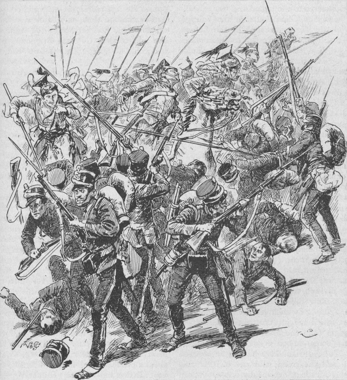 1902年奥地利枪骑兵的冲锋 作者 不明
