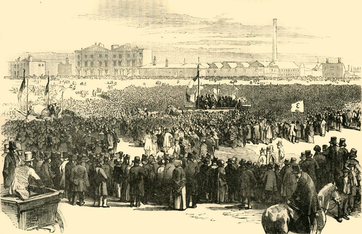 肯宁顿公会宪章会议，1848年，c1878年。 作者 不明
