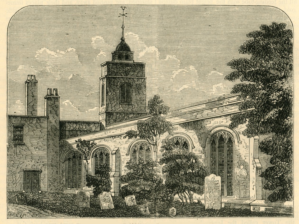 Allhallows教堂，吠叫，1750年，建于1872年。 作者 不明