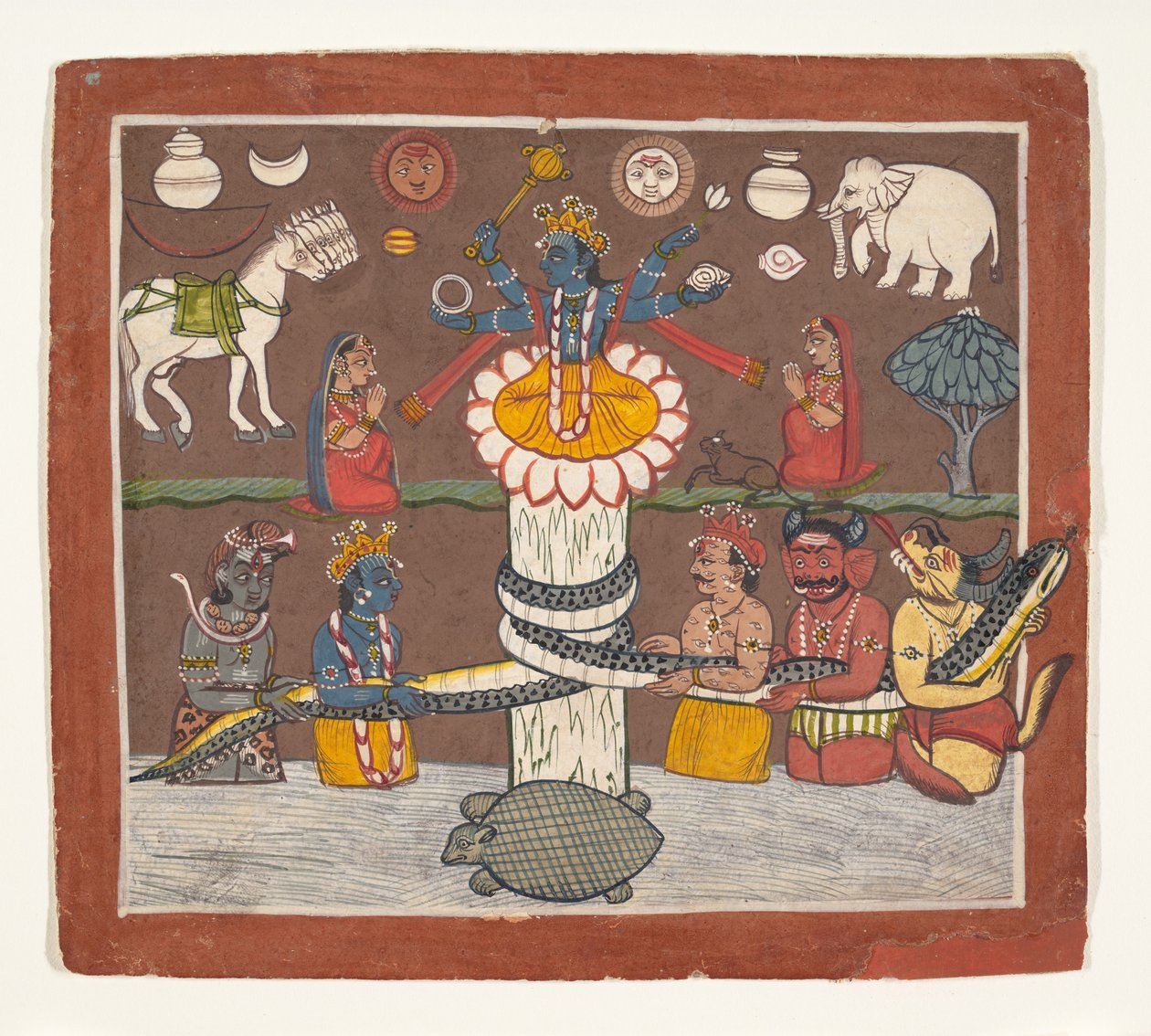 搅动牛奶海洋公司1780-90。 作者 不明
