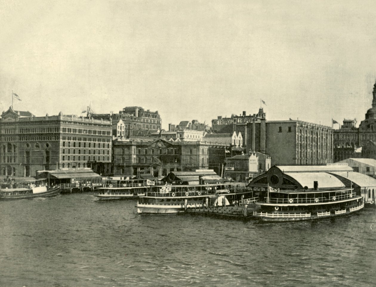 环形码头，悉尼，1901年。 作者 不明