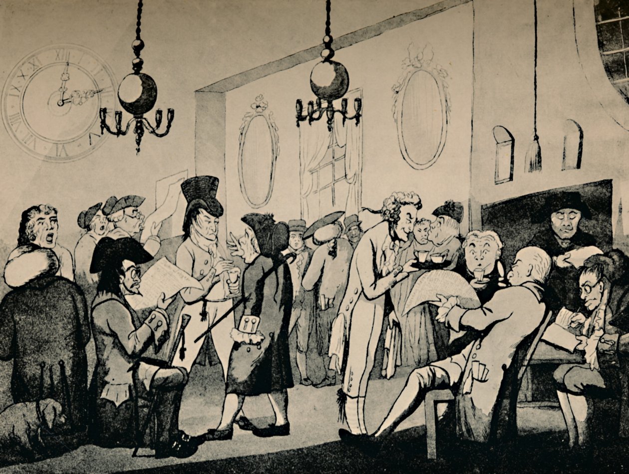 劳埃德咖啡馆，1798年，1928年 作者 不明