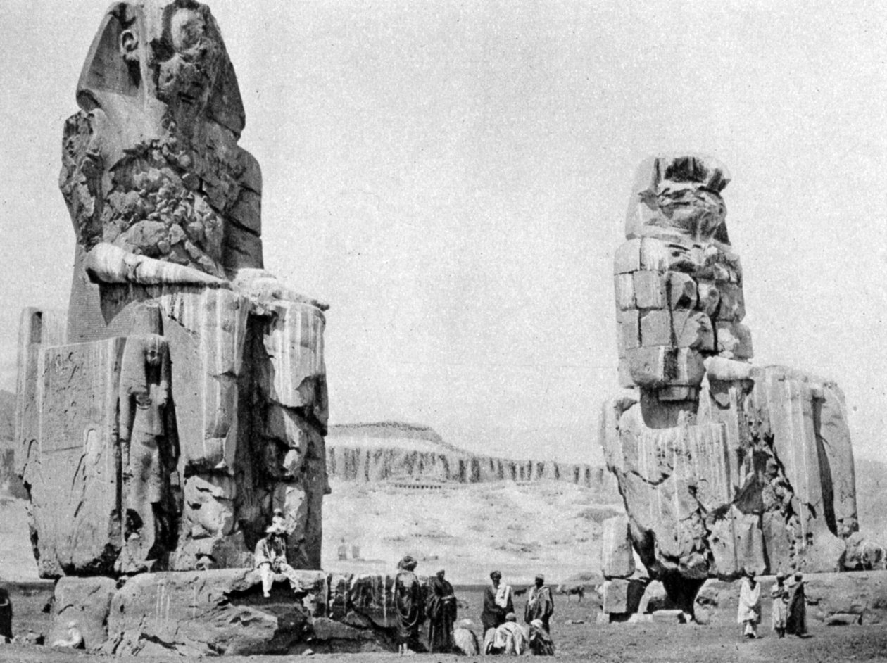 门农巨像，埃及卢克索底比斯，c1922 作者 不明