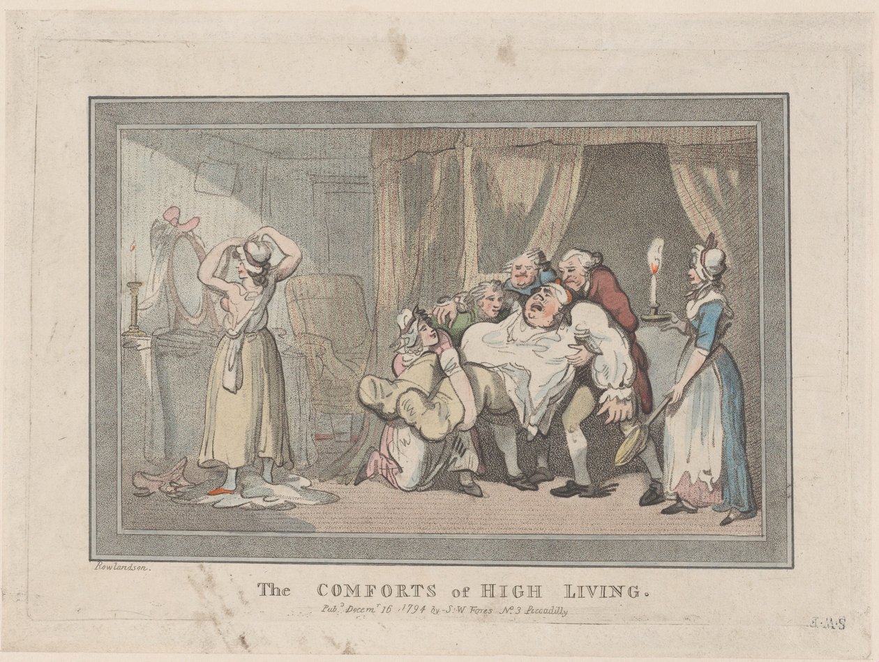 The Comforts of High Living, December 16, 1794. , 1794年12月16日。 作者 不明