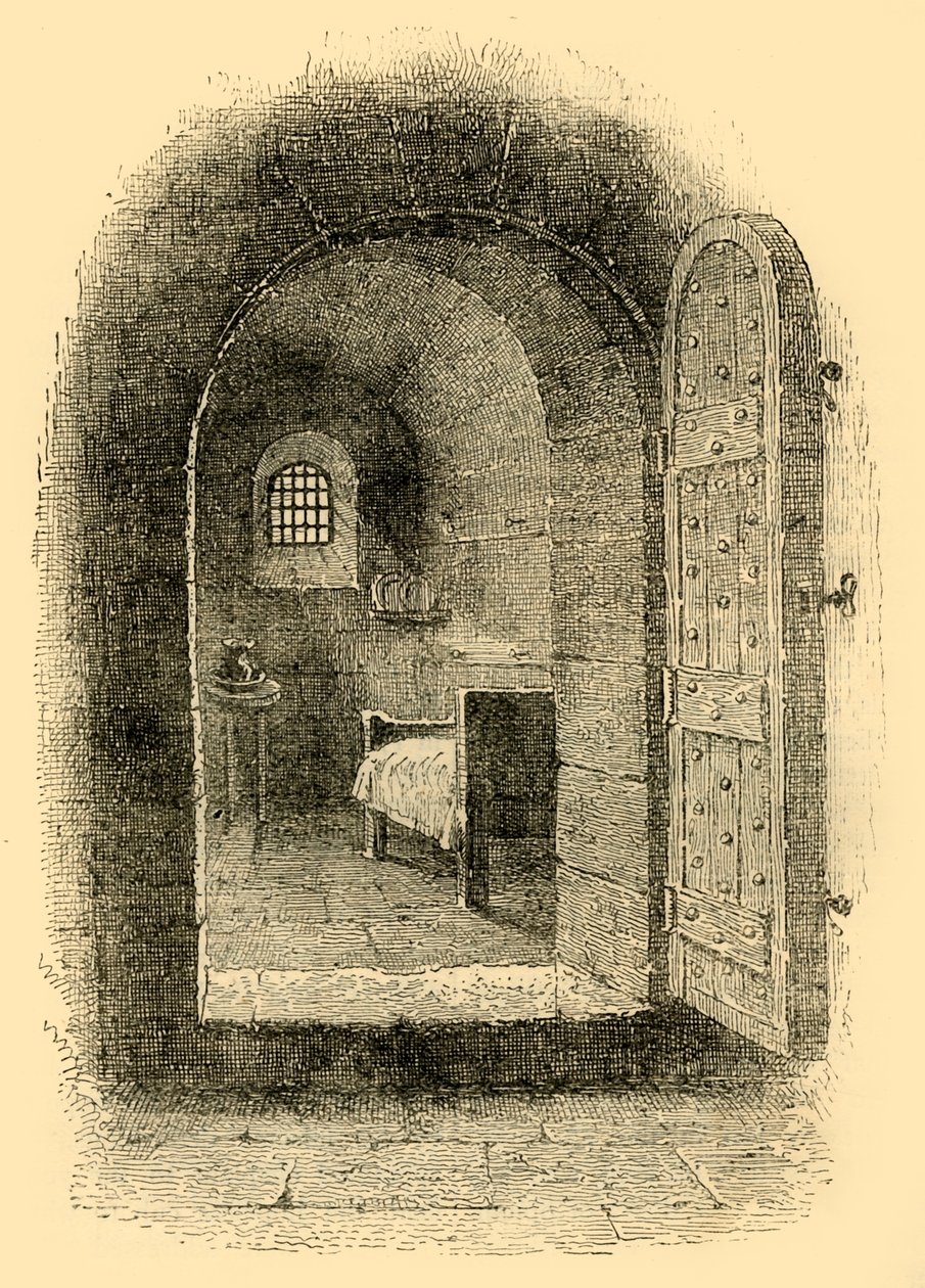 纽盖特（Newgate）的被判刑的牢房，c1872。 作者 不明