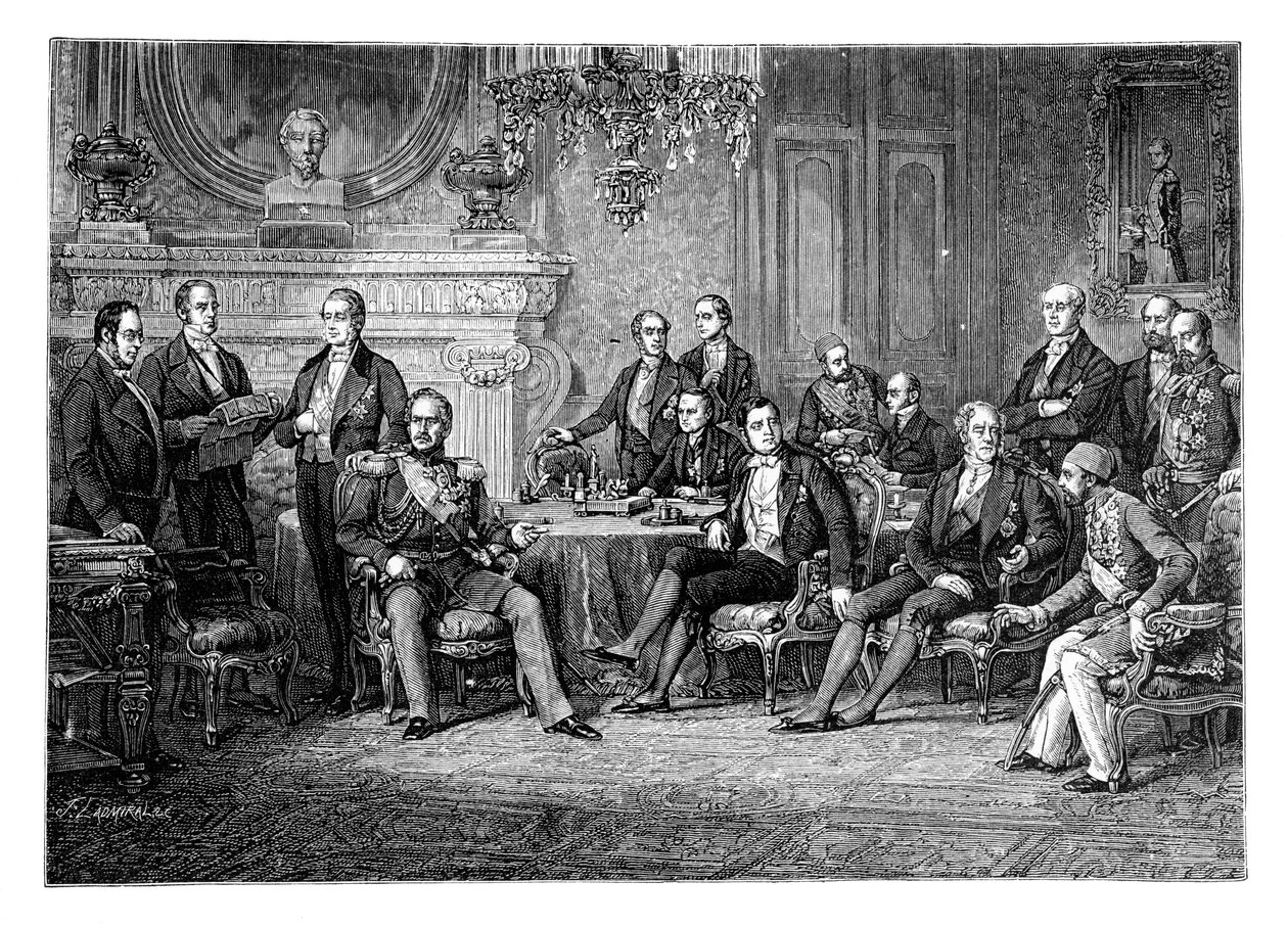 1856年的巴黎会议，1888年 作者 不明