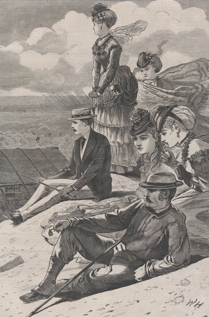 新英格兰最酷的地方--华盛顿山顶，《哈珀时尚》，1870年7月23日。 作者 不明
