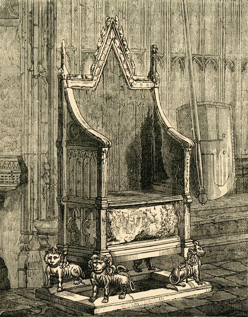 加冕主席，1881年。 作者 不明