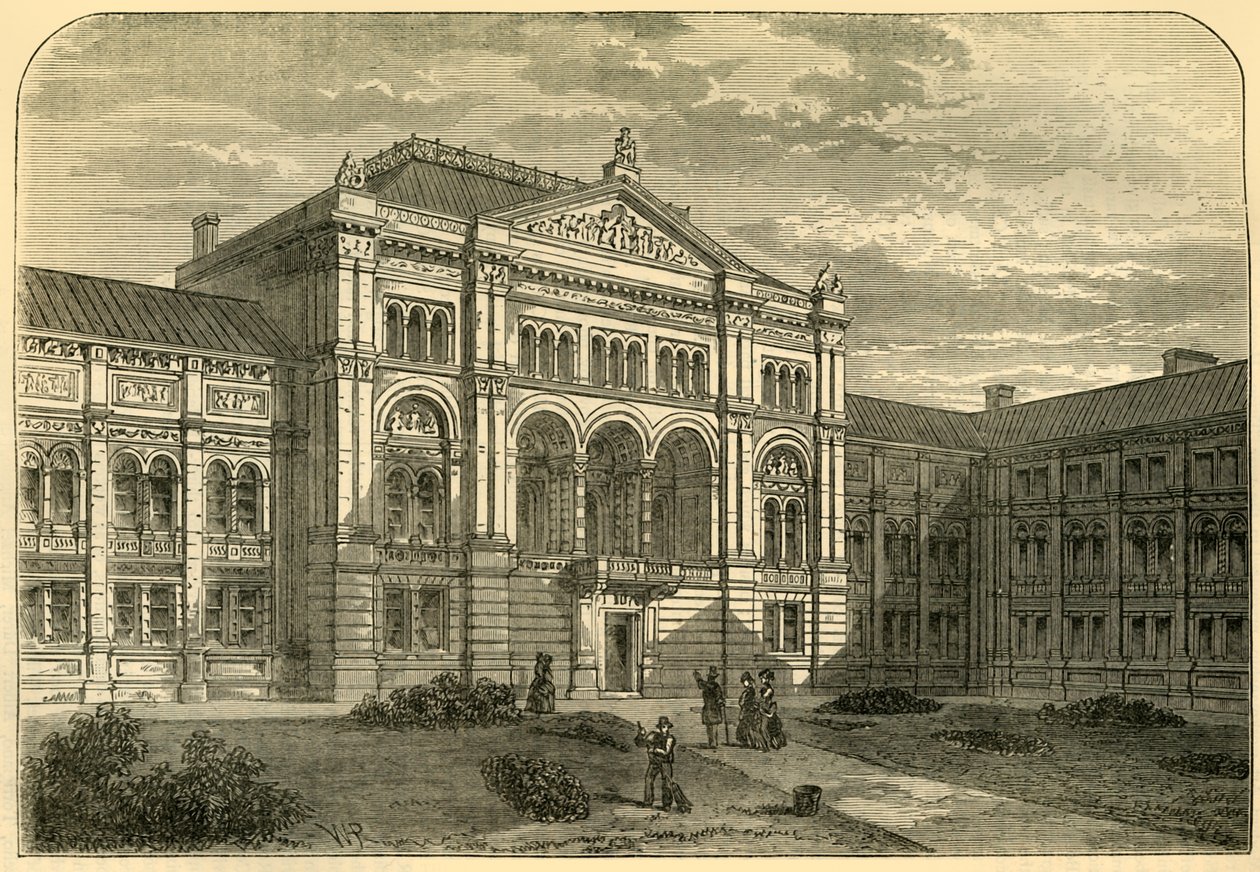 南肯辛顿车站的法院，建于1876年。 作者 不明