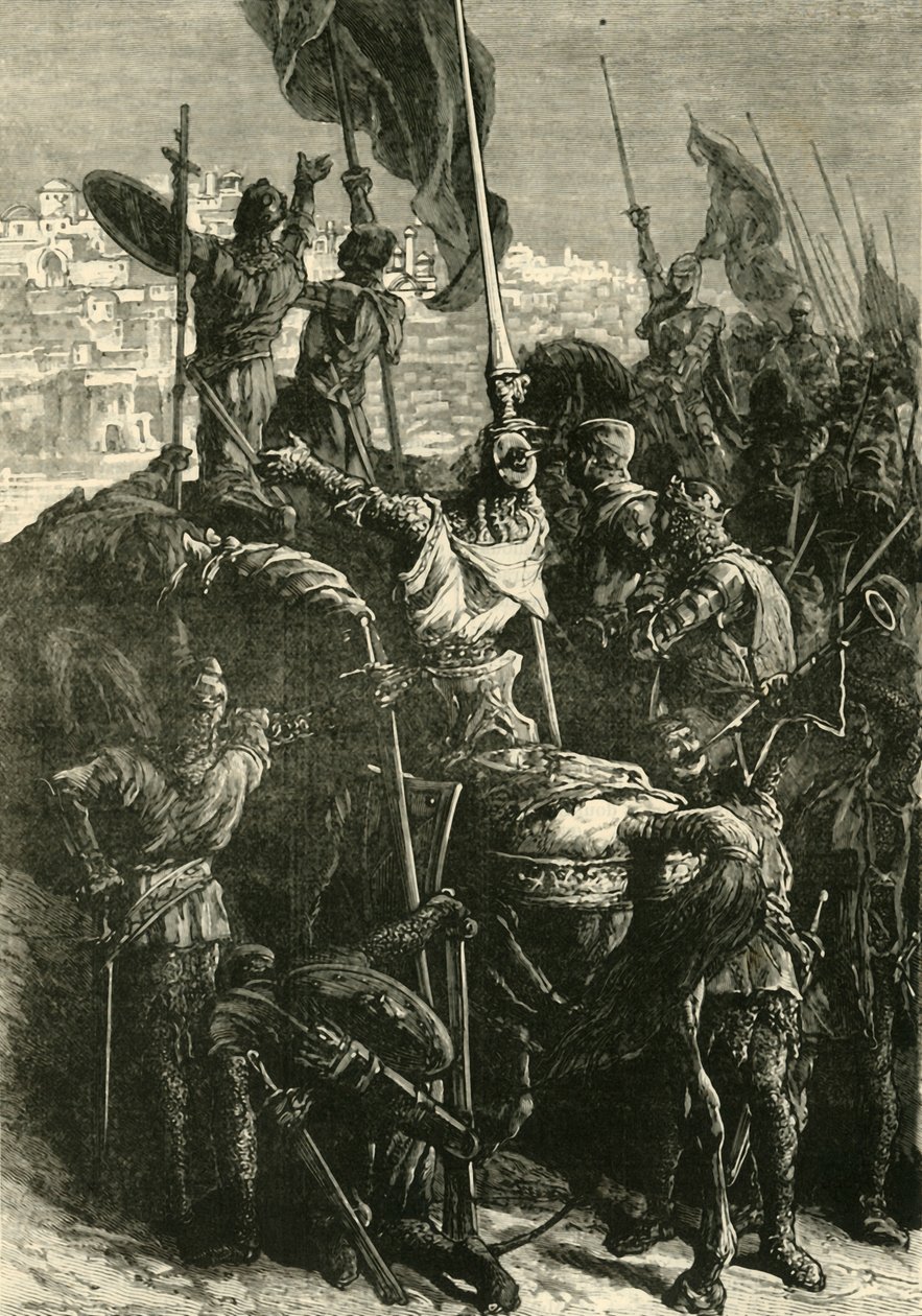 十字军东征，耶路撒冷，1099年，1890年。 作者 不明