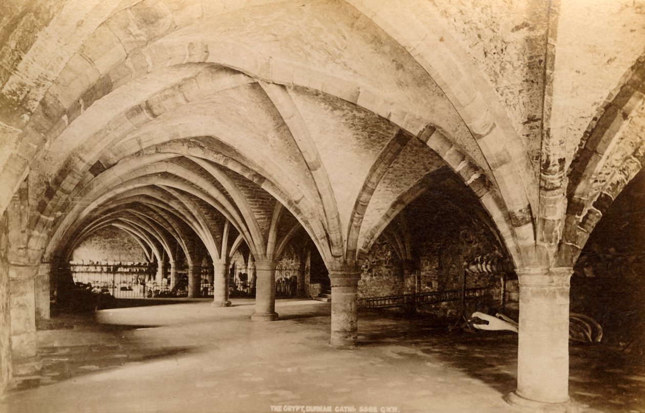 地穴，达勒姆大教堂，1893年。 作者 不明