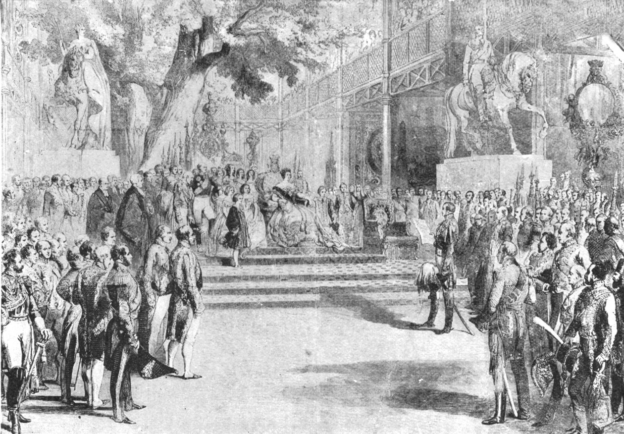 海德公园水晶宫，1851年：维多利亚女王1901年5月1日开业。 作者 不明