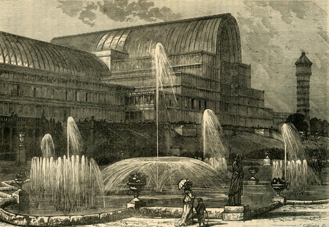 南方的水晶宫，建于1878年。 作者 不明
