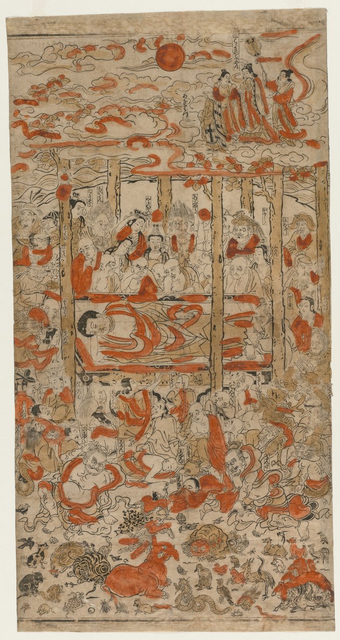 佛陀之死c。 1710年代。 作者 不明
