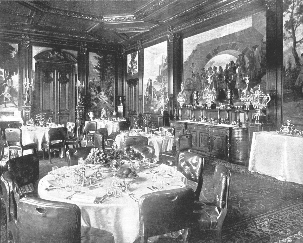 1894年，诺福克郡桑德灵厄姆的餐厅。 作者 不明