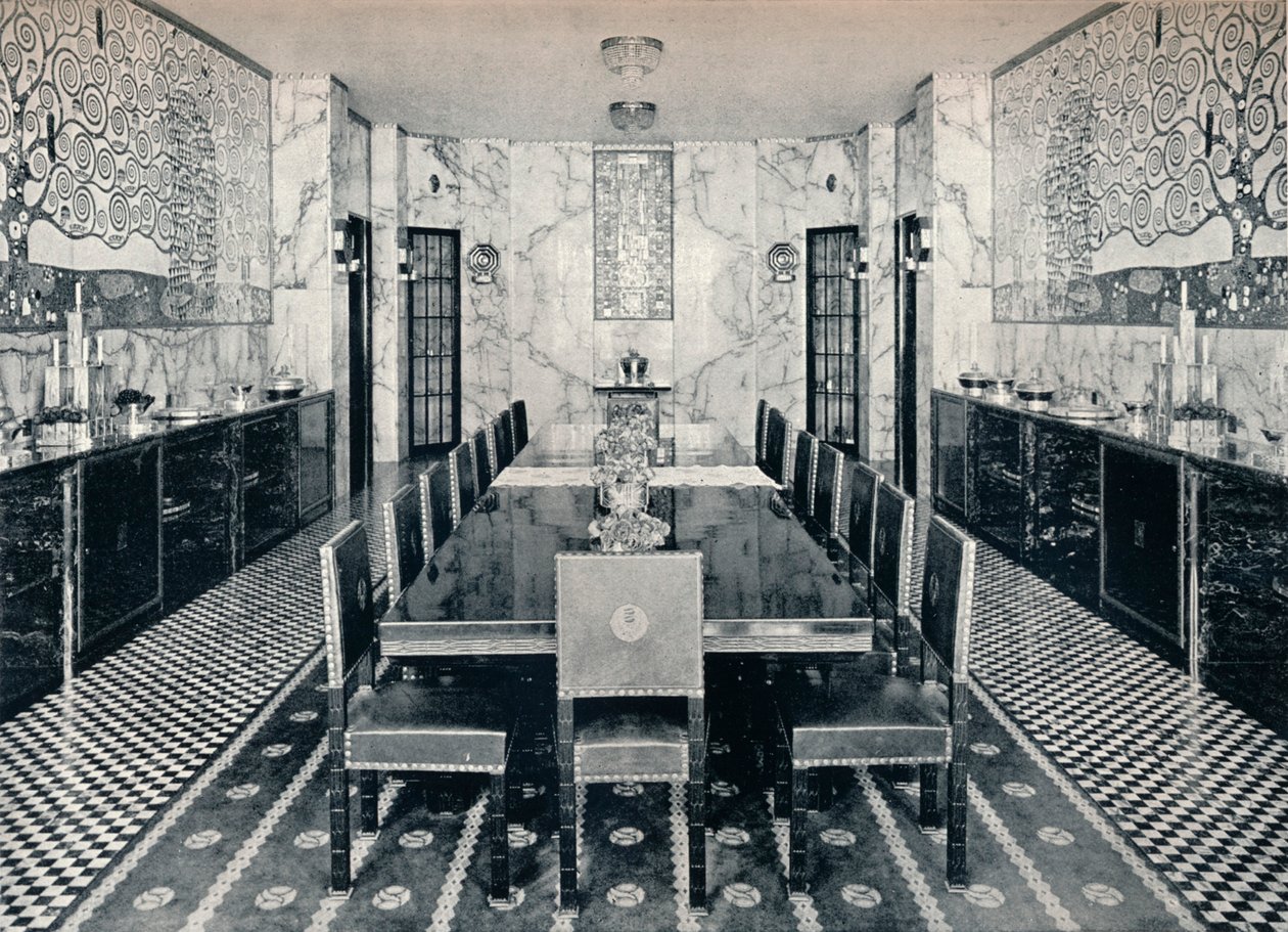 斯托克雷宫的餐厅，布鲁塞尔，比利时，c1914 作者 不明