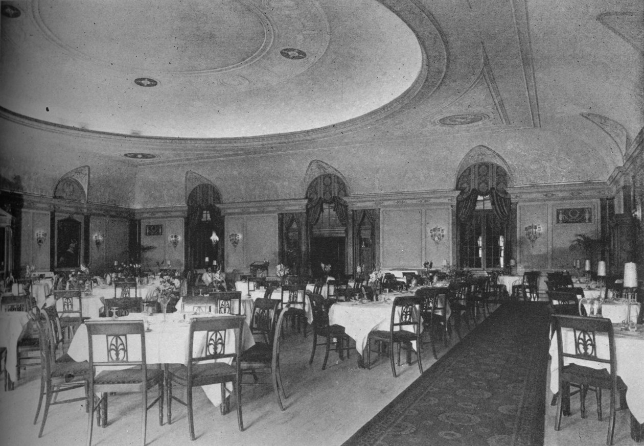 Directoire餐厅，伊利诺伊州芝加哥贝尔蒙特酒店，1924年 作者 不明