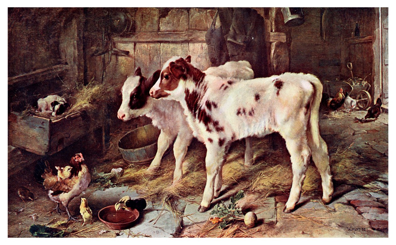 狗在马槽里，1885年1901年 作者 不明