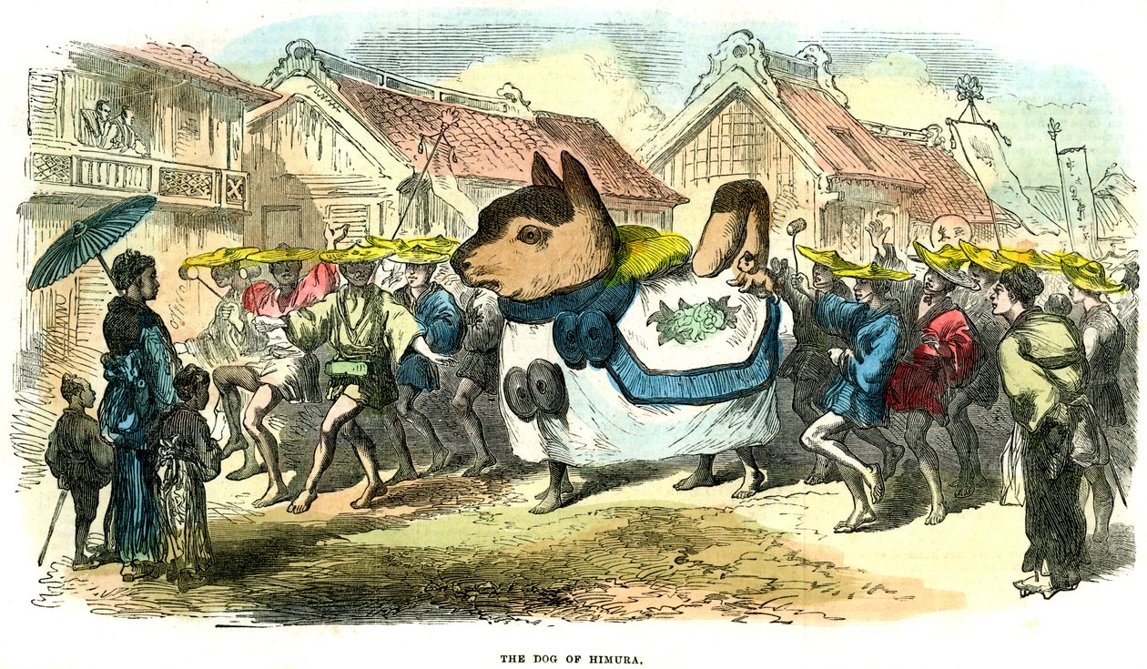 日本姬村犬，1872年 作者 不明