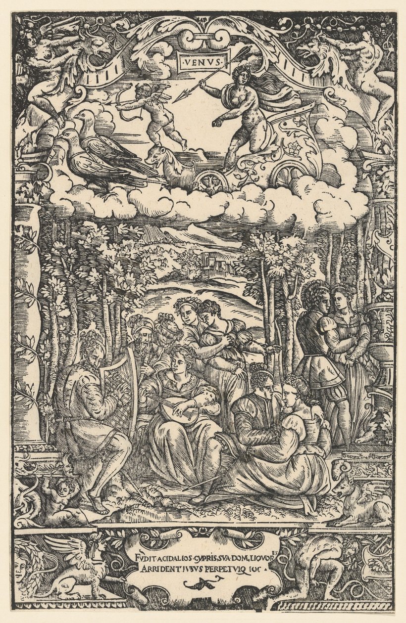 金星的统治，来自《七大行星》，1533年。 作者 不明