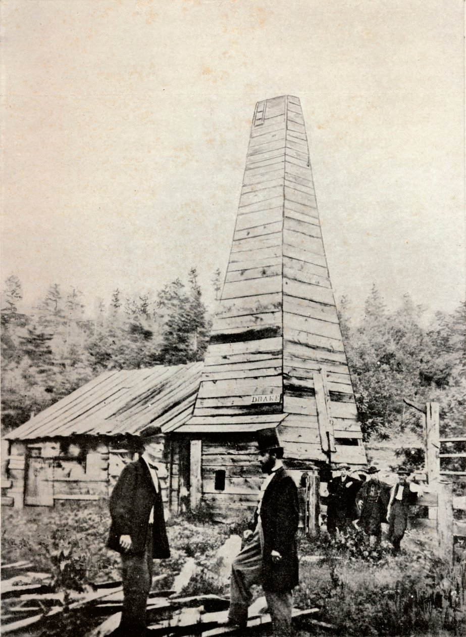 美国宾夕法尼亚州德雷克井，1859年 作者 不明