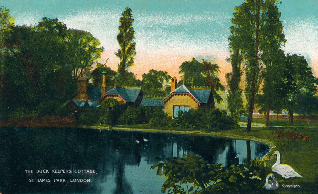 鸭饲养者小屋，伦敦圣詹姆斯公园，1907年 作者 不明