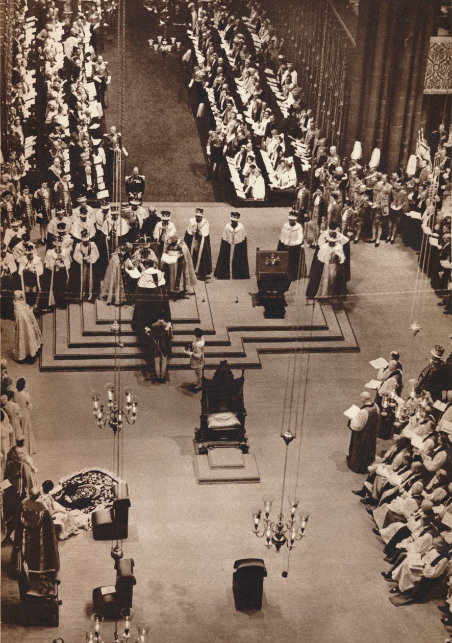 肯特公爵向新加冕的乔治六世国王致敬，1937年 作者 不明