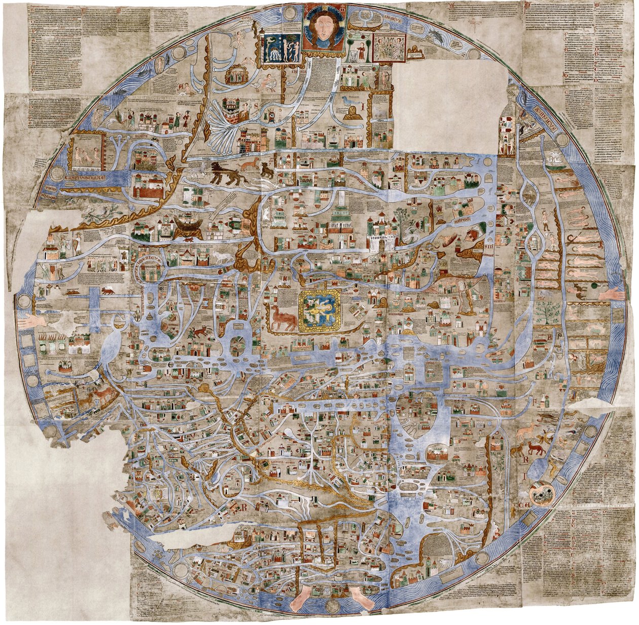 埃布斯托夫地图c。 1300 作者 不明