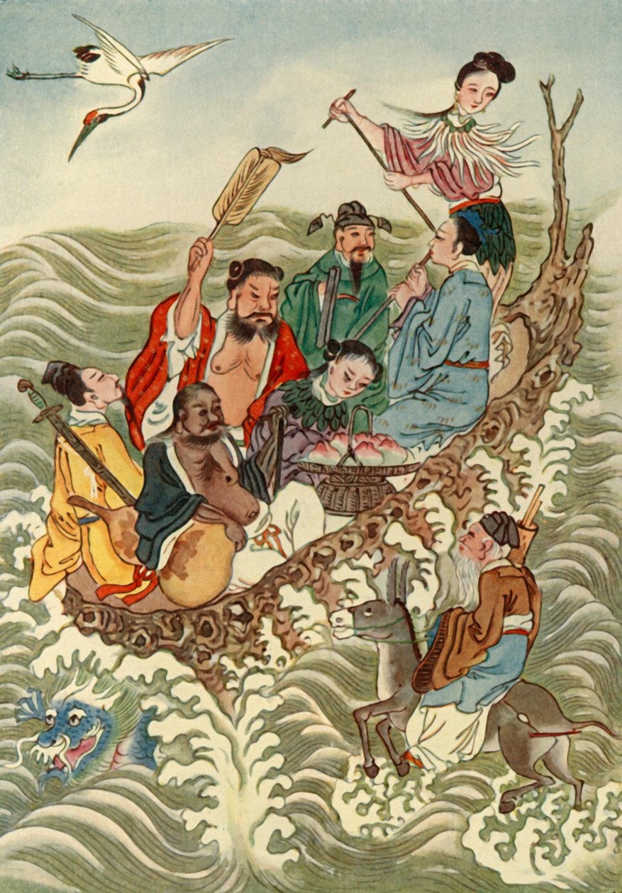 八仙过海》，1922年。 作者 不明