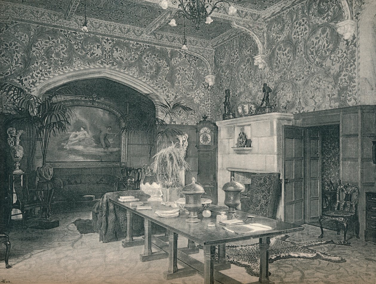 斯坦摩尔大厅入口大厅，c1891 作者 不明