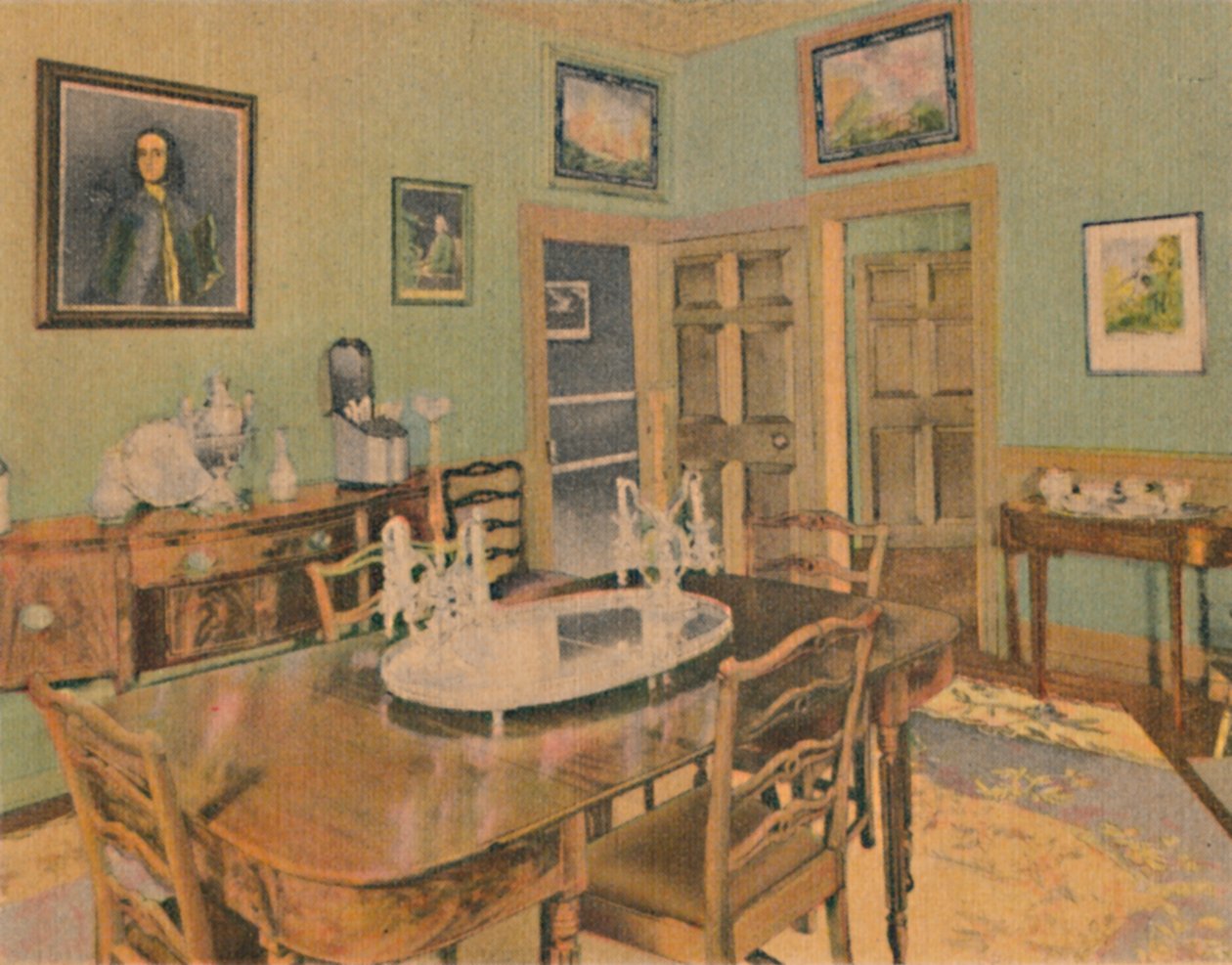 家庭餐厅，1946年 作者 不明