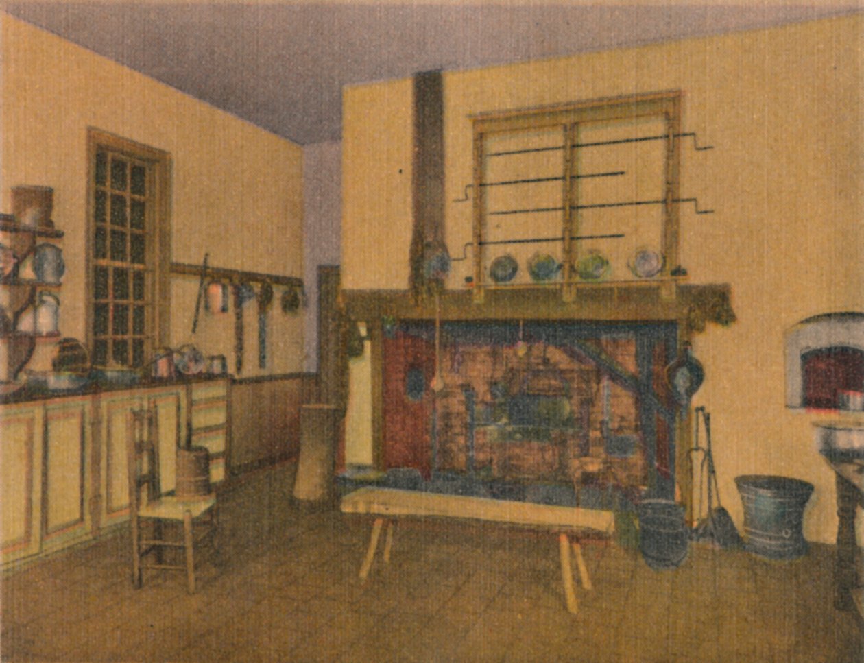 家庭厨房，1946年 作者 不明