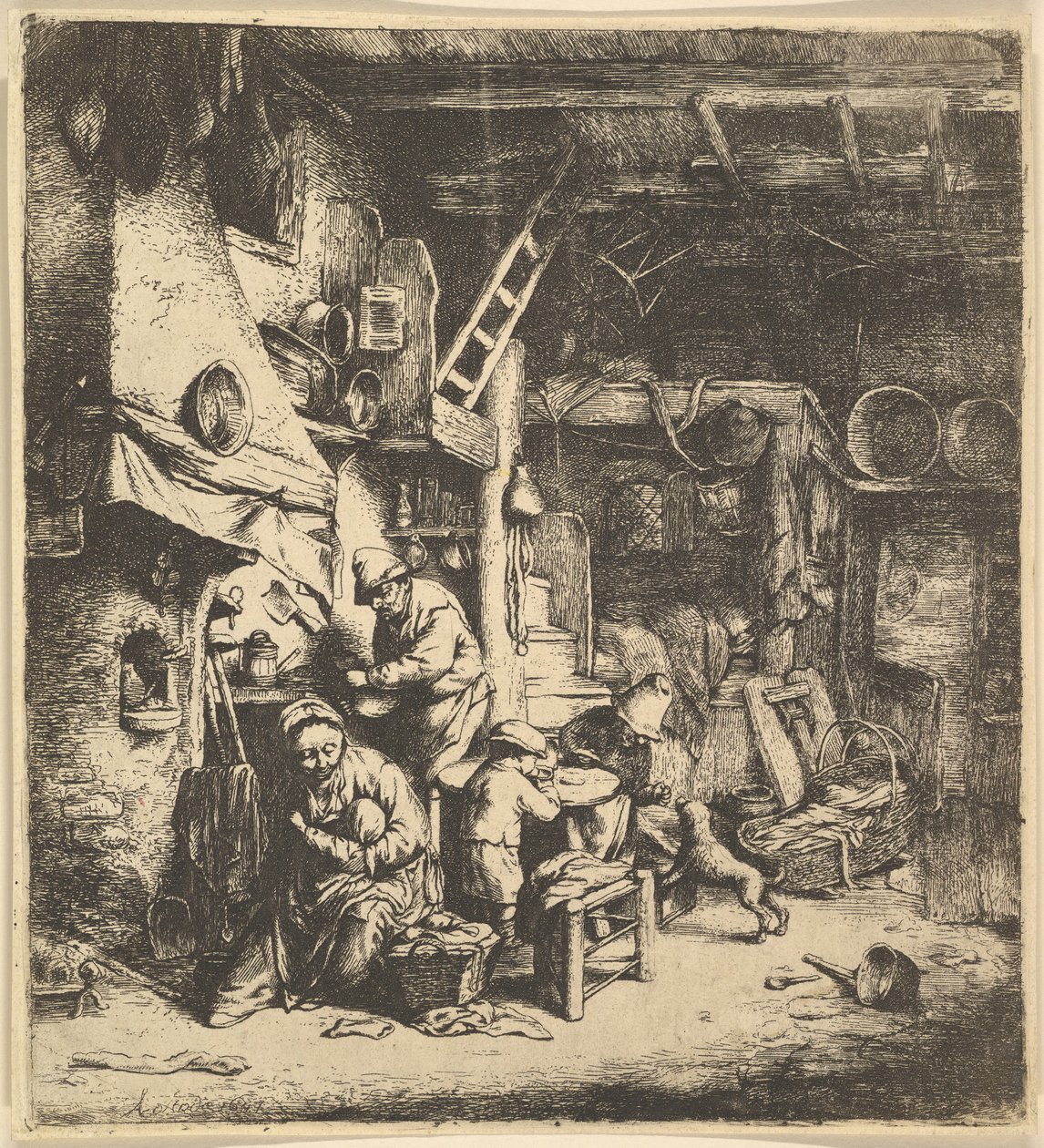 家庭反向副本，1610-185。 作者 不明