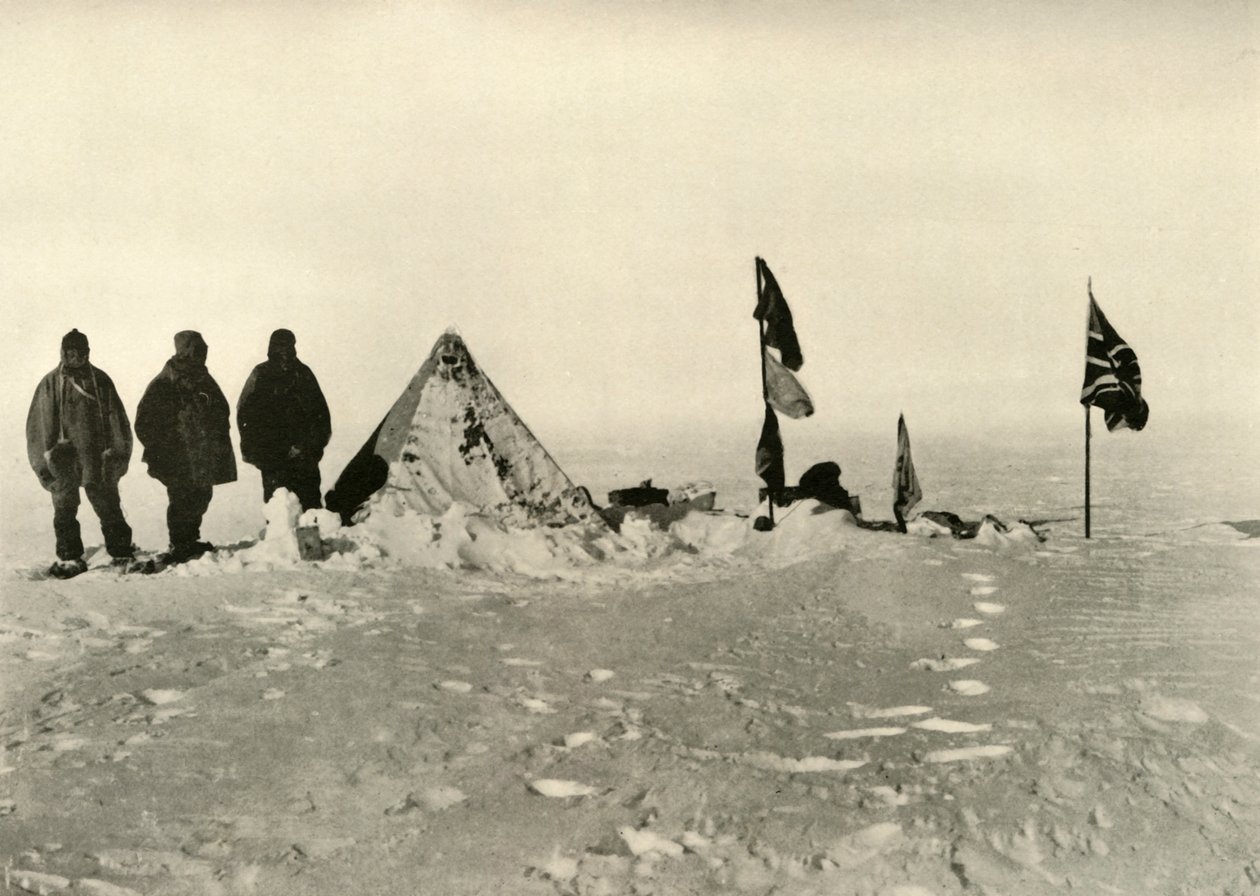 1909年2月暴风雪60小时后最南的营地 作者 不明