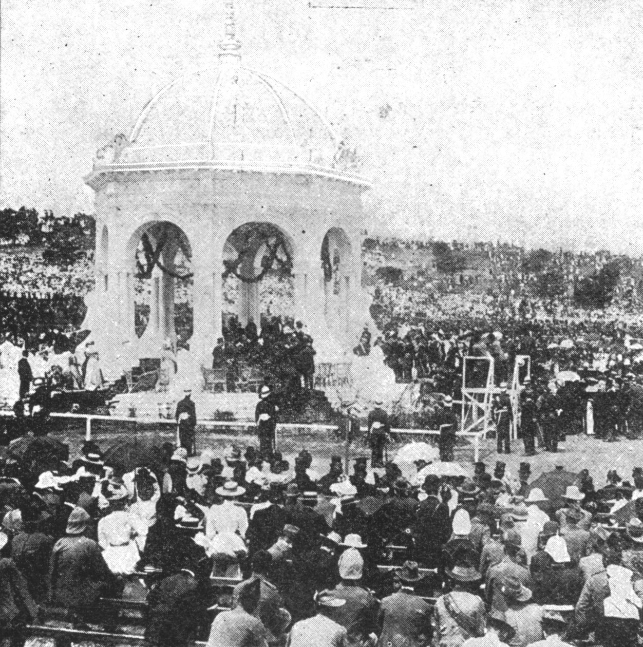澳大利亚联邦，1901年...霍普顿勋爵在悉尼签署誓言...，1901年。 作者 不明