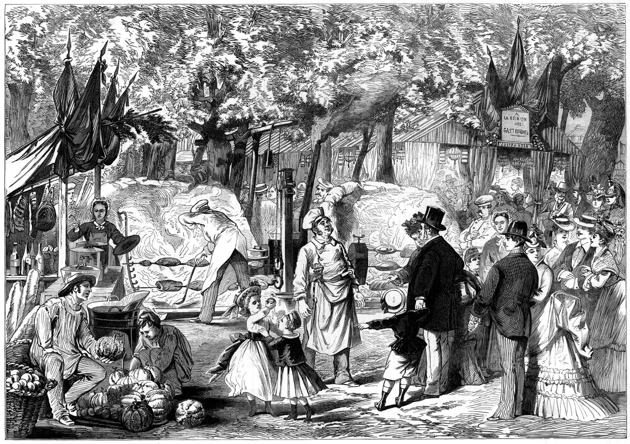 圣母节纪念日，圣日耳曼昂莱，法国，1874年 作者 不明