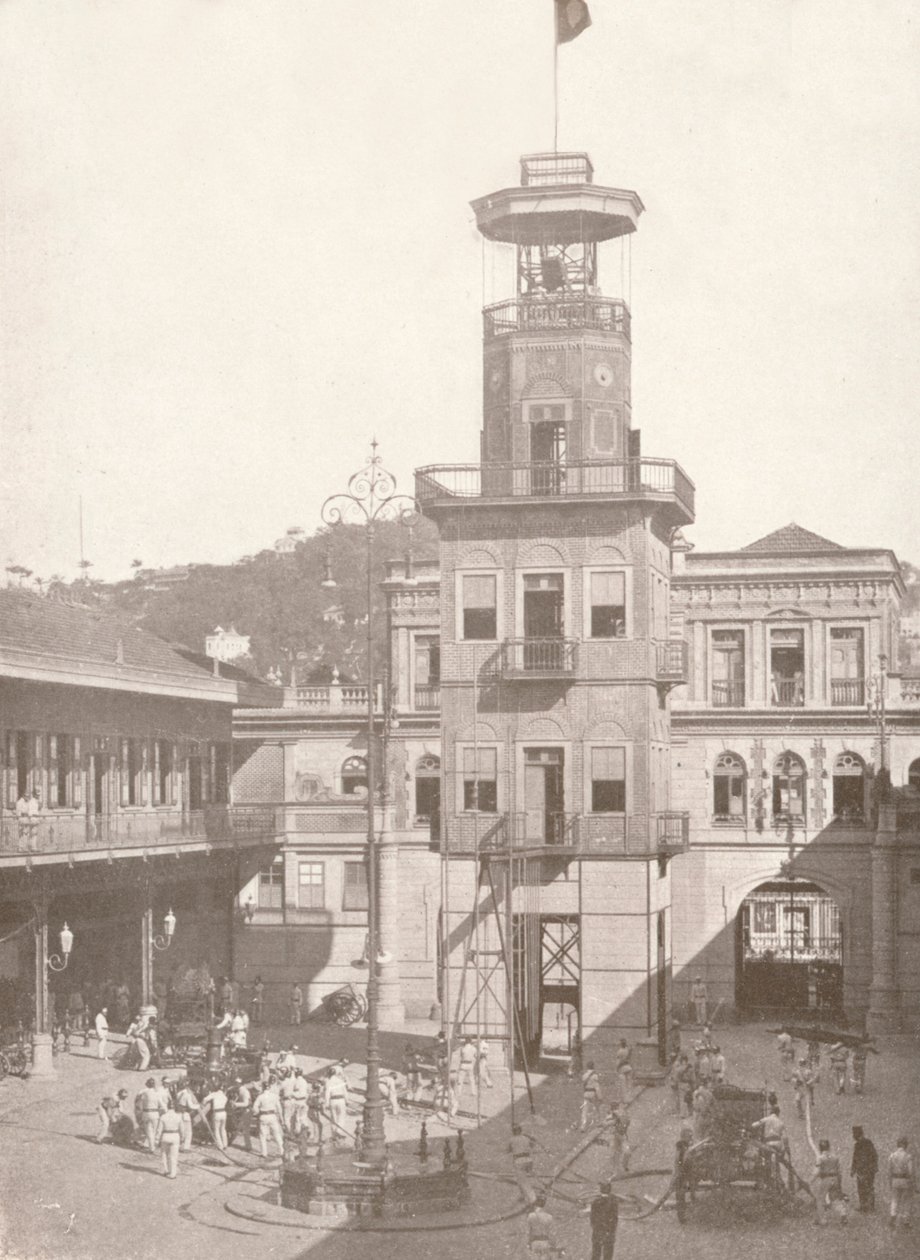 消防队总部，1914年 作者 不明