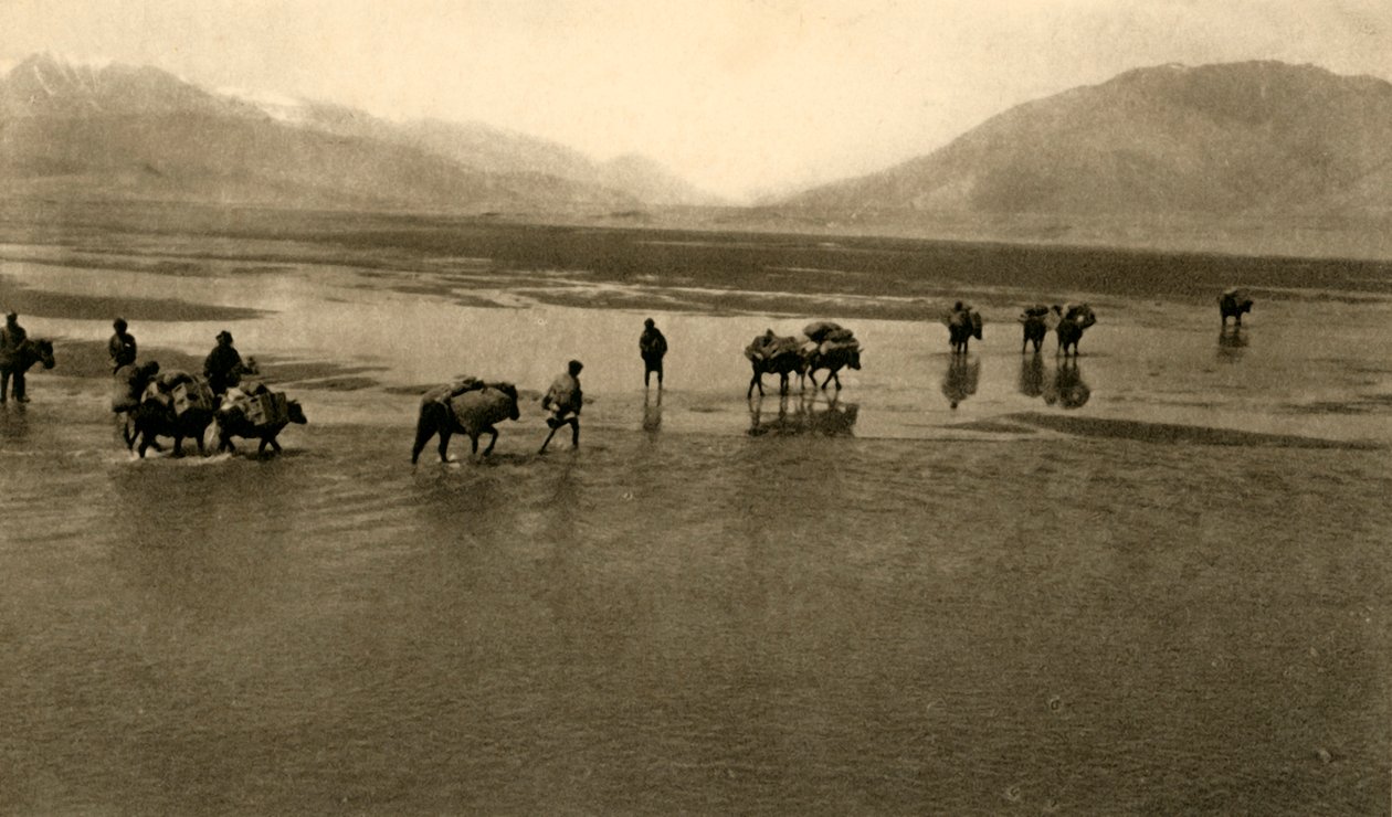 珠穆朗玛峰全景（c1918-c1939）。 作者 不明