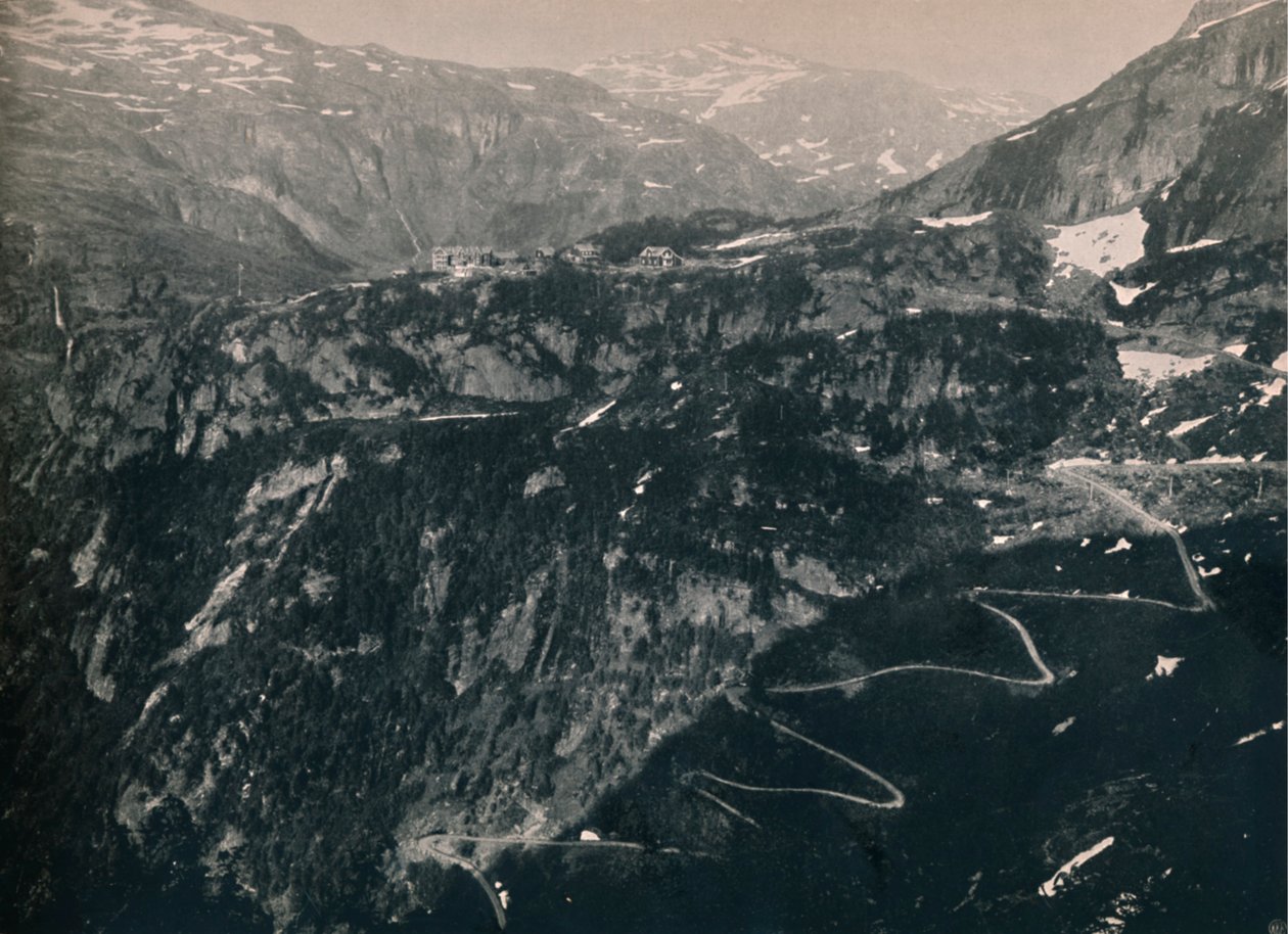 Flaam山谷，朝Vatnehalsen望去，1914年。 作者 不明
